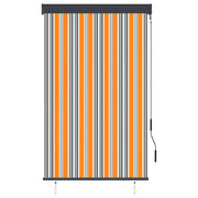 Tenda a Rullo per Esterni-Tenda da sole avvolgibile 100x250 cm Giallo e Blu