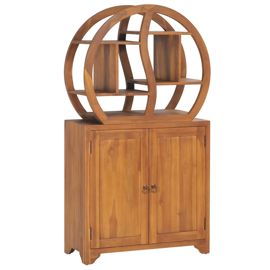 Armadietto con Mensola Yin Yang 70x30x130 cm in Legno di Teak cod mxl 44318