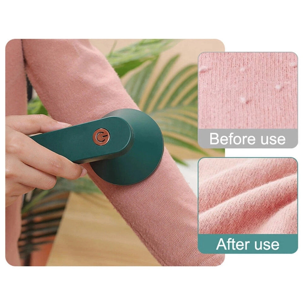 Trade Shop - Levapelucchi Elettrico Portatile Ricaricabile Usb Per Vestiti Divano Coperta Calze 15cm -