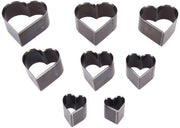 Set di Punte in Cuoio - 8 pezzi - Alta Qualità Acciaio di Carbone - Forme Geometriche - Strumenti per Taglio - Compatti e Pratici