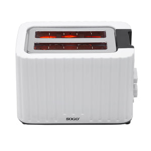 SOGO Tostapane Elettronico 2 Fette, Design Moderno, Controllo Temperatura, Autospegnimento, Vassoio Raccogli Briciole, Sicuro e Facile da Pulire