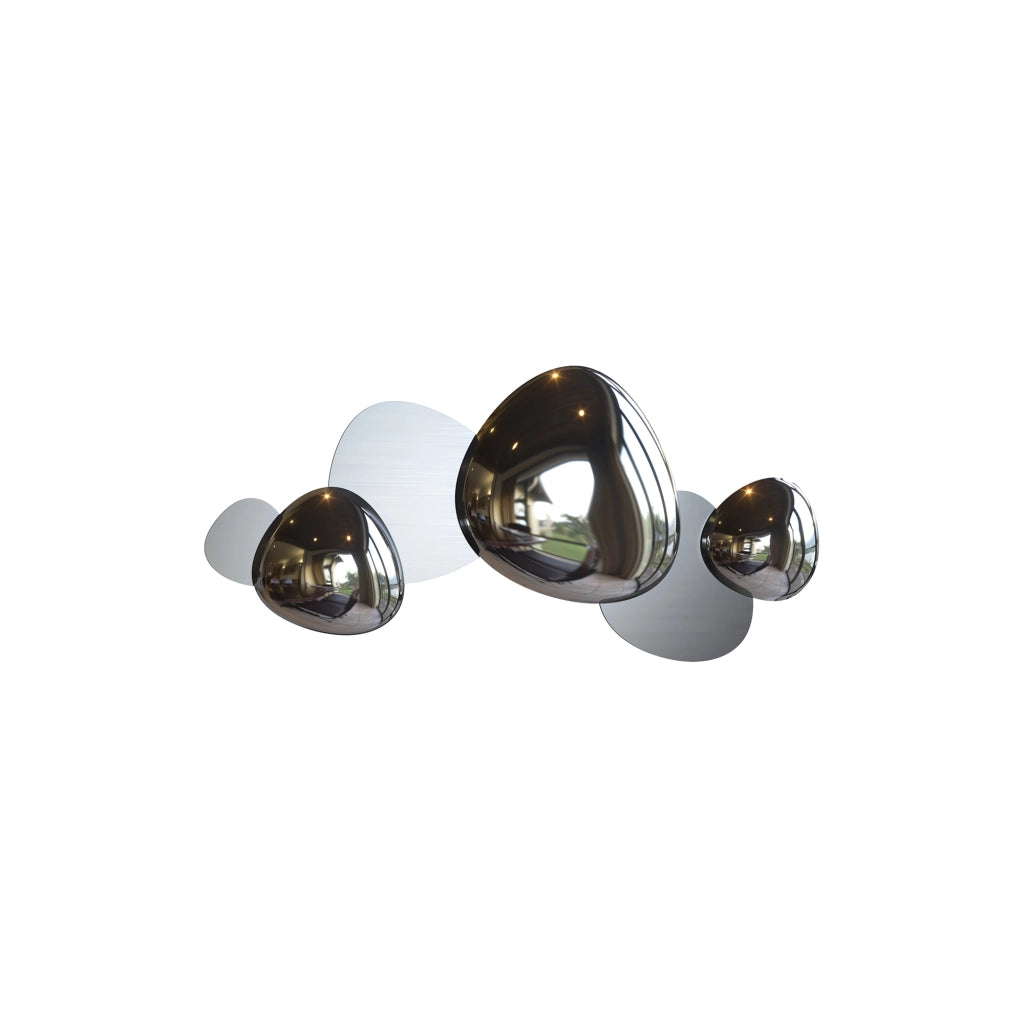 Maytoni Applique moderna Jack-stone 1 luce LED integrato nichel acciaio