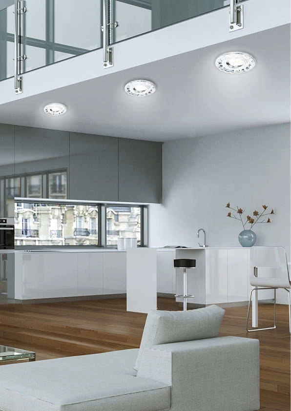 Spot incasso Candellux SK-94 cromo LED 6500K + GU10