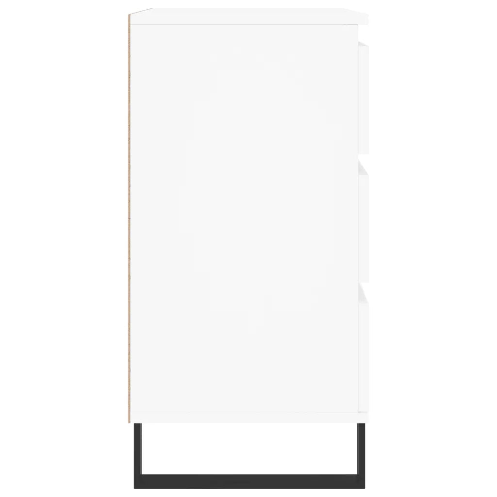 Credenza-Buffet-Armadio da cucina Bianca 60x35x70 cm in Legno Multistrato 372049