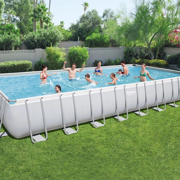 Piscina fuori terra rettangolare Bestway POWER STEEL 9,56 x 4,88 x h 1,32 m