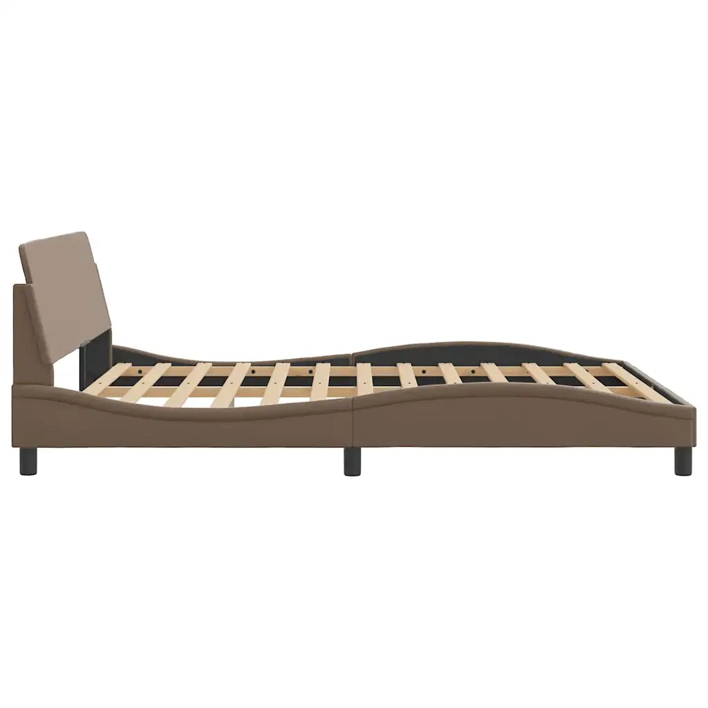 Giroletto Dover Cappuccino 160x200 cm in Similpelle 373222