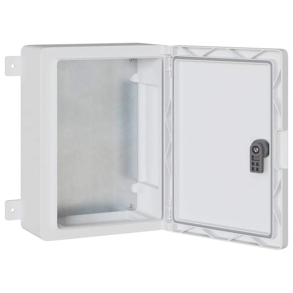 Armadio elettrico moderno per stoccaggio interno/esterno 47 x 20 x 60 cm plastica grigia 02_0058195