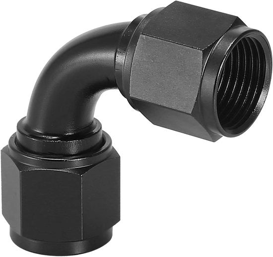 Draaikoppeling per 90 gradi per oliomotore - nero - fitting.