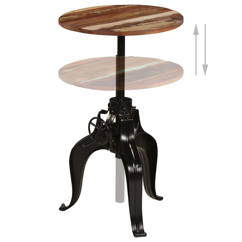 Tavolo alto da bar/bistrot in legno massello di recupero 60 cm 0902072