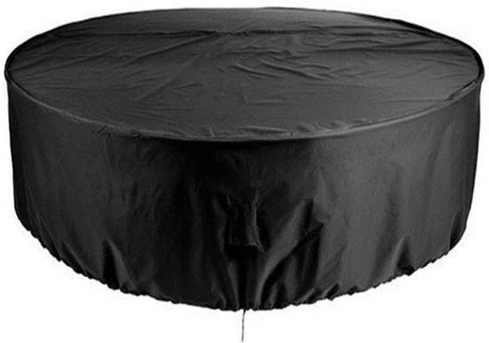 Ombrellone da giardino - 230 x 110 cm - Ombrellone da giardino rotondo - Copertura impermeabile per mobili da giardino - Ombrello per tavolo - Copertura per tavolo da giardino - Impermeabile - Resistente ai raggi UV - Nero
