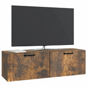 Mobile TV da Muro | Armadietto TV | Mobile Porta TV Rovere Fumo 98 x 31 x 30 cm