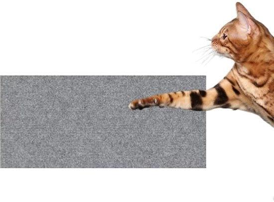30 x 100 cm mattoncino autoadesivo per protezione contro graffi, scala per gatti, pannelli di arrampicata per gatti, protezione per tappeti, protezione per mobili e divani (grigio chiaro)