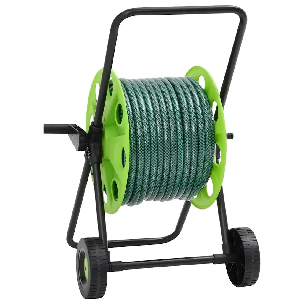 Carrello Avvolgitubo Verde con Set Raccordi Tubo 0,5" 30 m PVC 3281523
