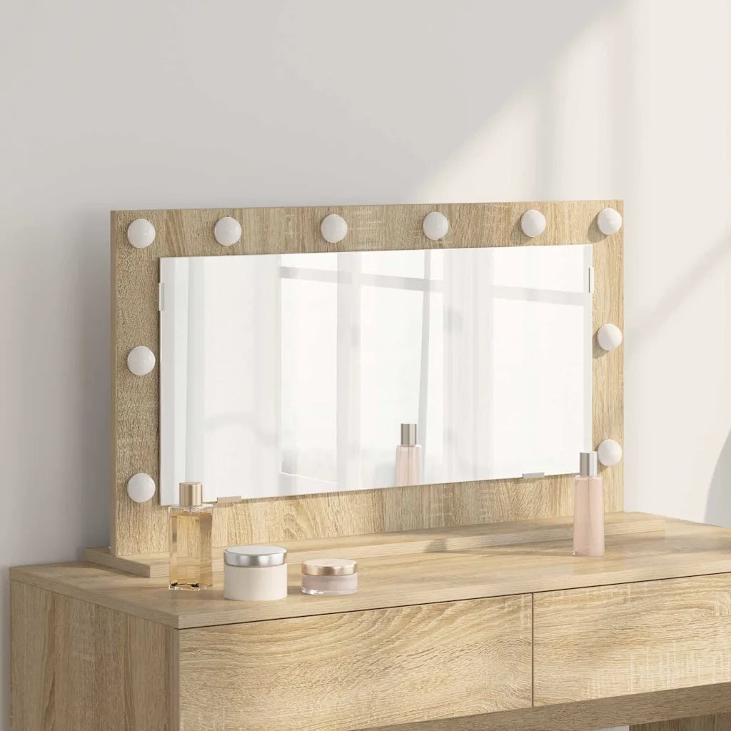 Specchio da Vanit¨¤-Specchio da Trucco Rovere Sonoma 80 x 45 x 18 cm