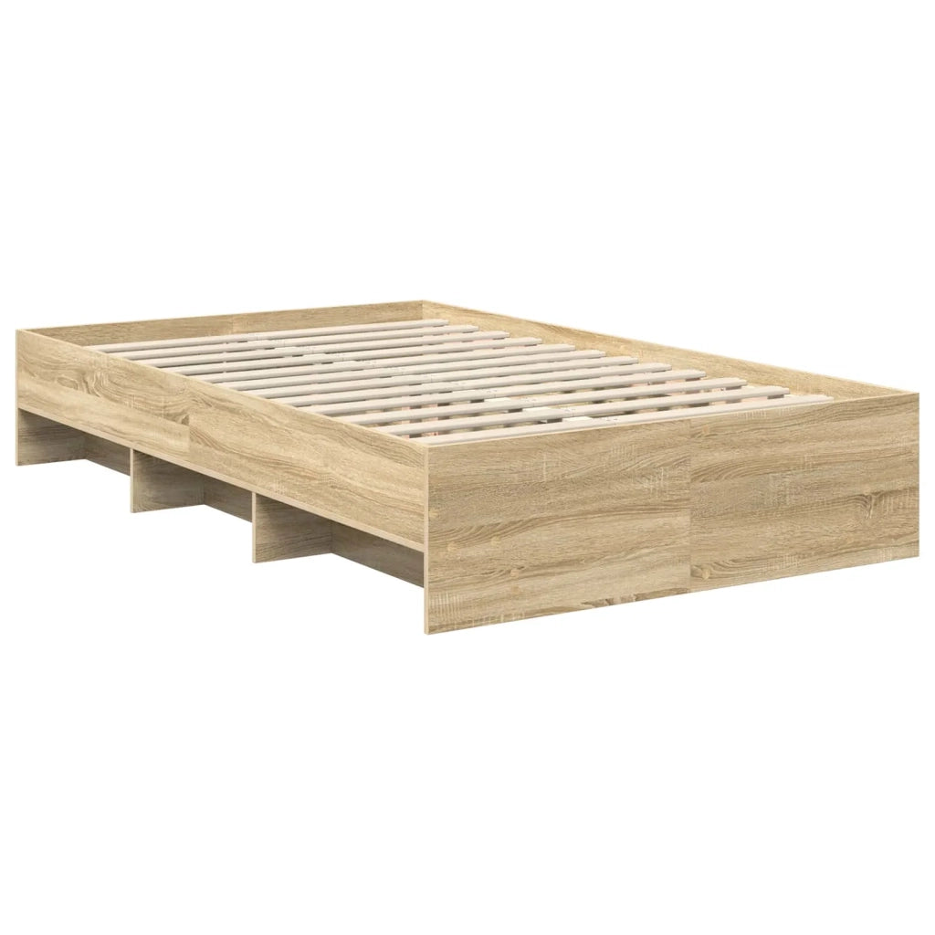 Struttura del letto con testiera Rovere Sonoma 120 x 123 cm 3408867