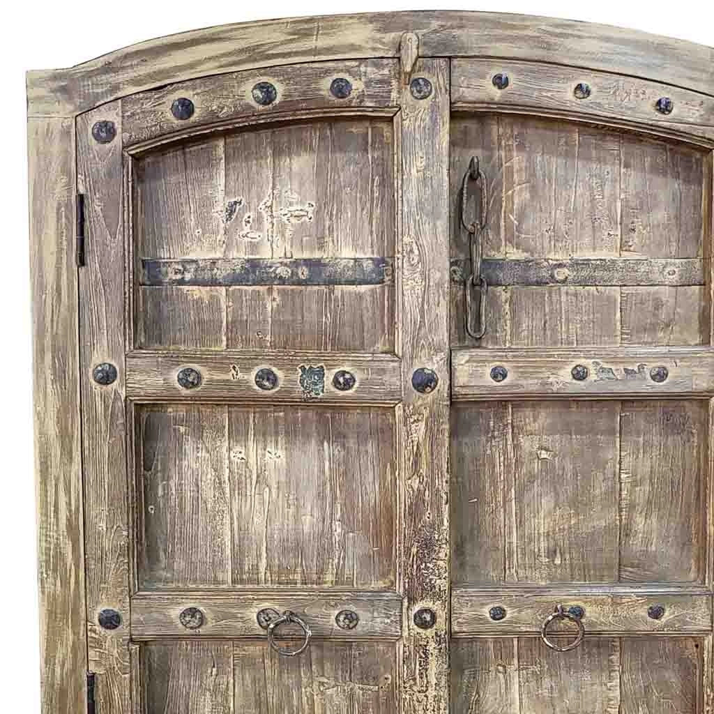 Armadio in legno fatto a mano 90-100x37x170-195h cm