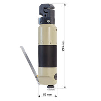 Punzonatrice lamiera ad aria compressa, matrice 5 mm e piegatura 13 mm