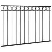 Pannello di recinzione | Recinzione da Giardino ASSEN in acciaio 1,7x1 m Nero