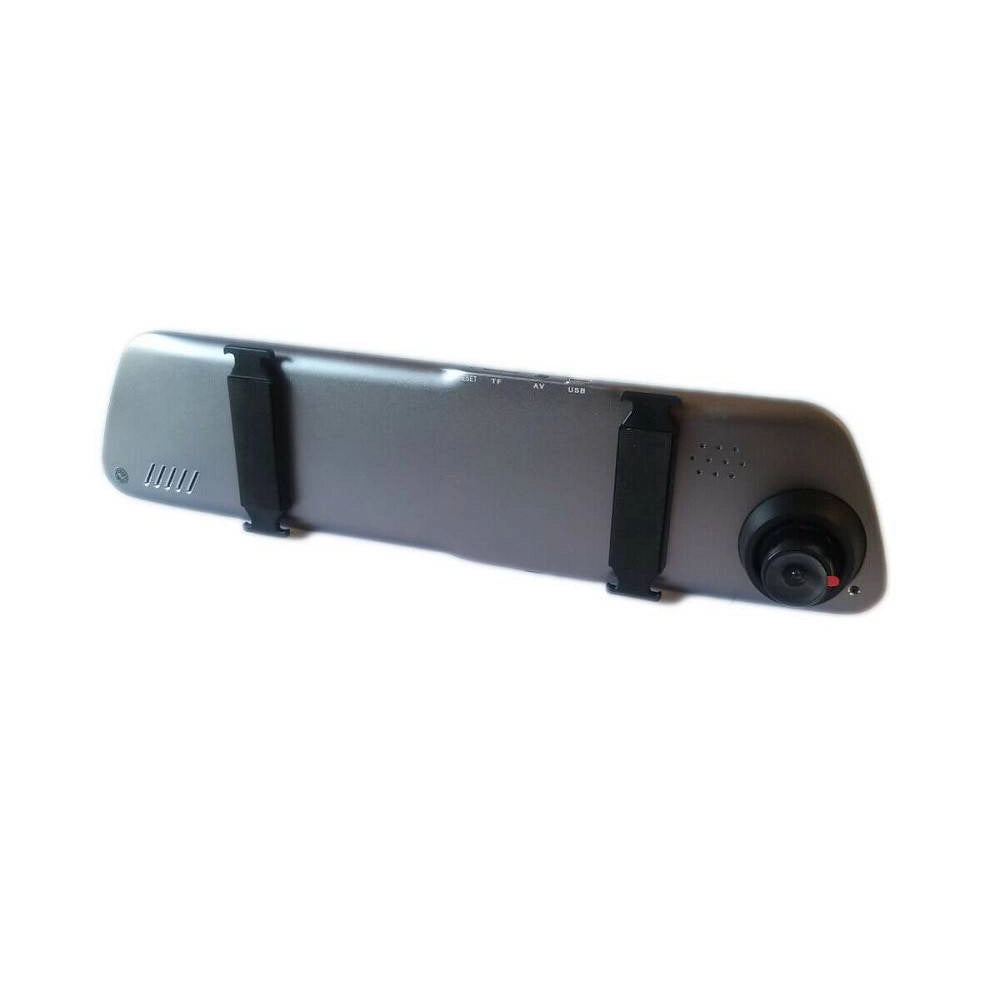 Trade Shop - Specchietto Retrovisore Touch Dvr 4.39" Full Hd Tf Camera Anteriore Posteriore -