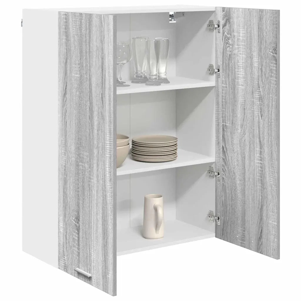 Armadio pensile con porta Grigio Sonoma 80 x 31 x 100 cm 884367