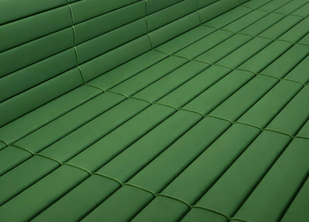 Rotolo Arella PVC Rete Recinzione Listelle Frangivista Da Esterno - 100x500 - Green