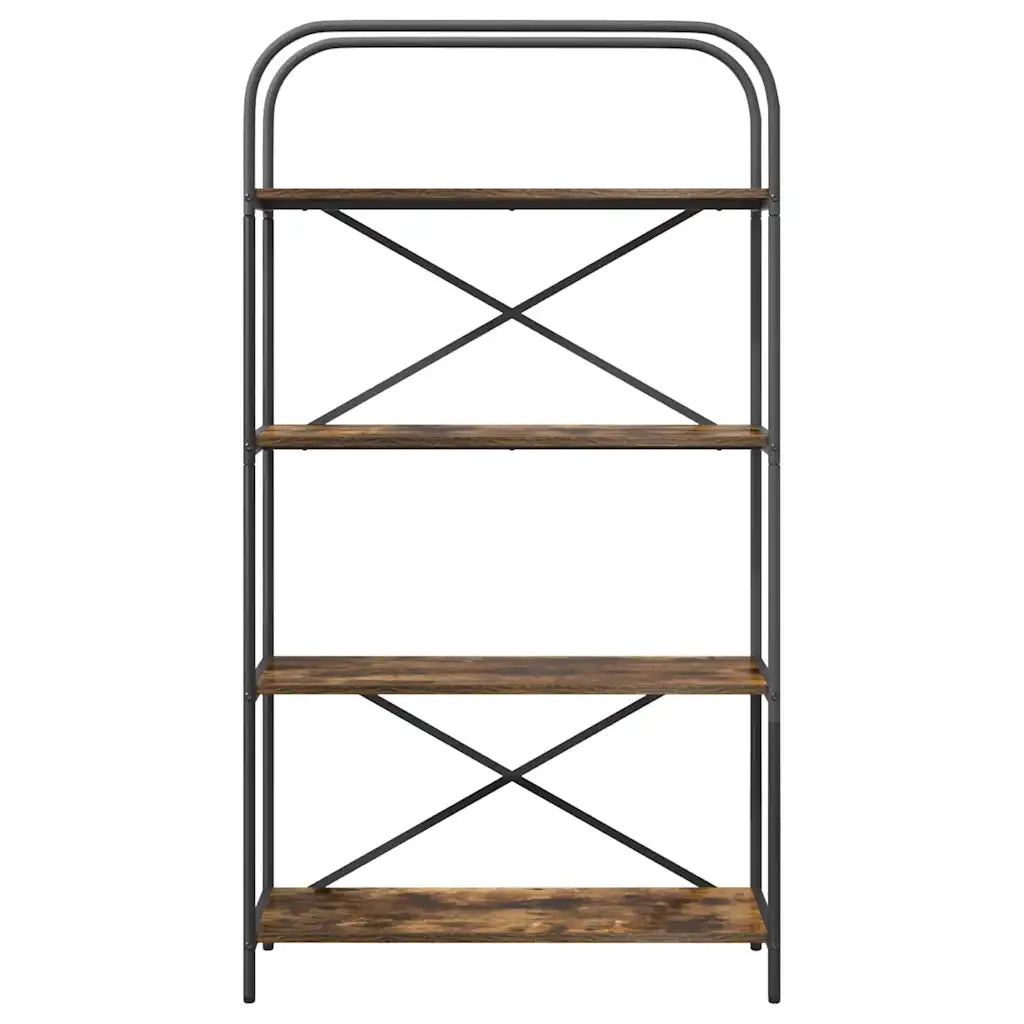 Libreria Rovere fumé 80 x 30 x 146 cm Legno multistrato