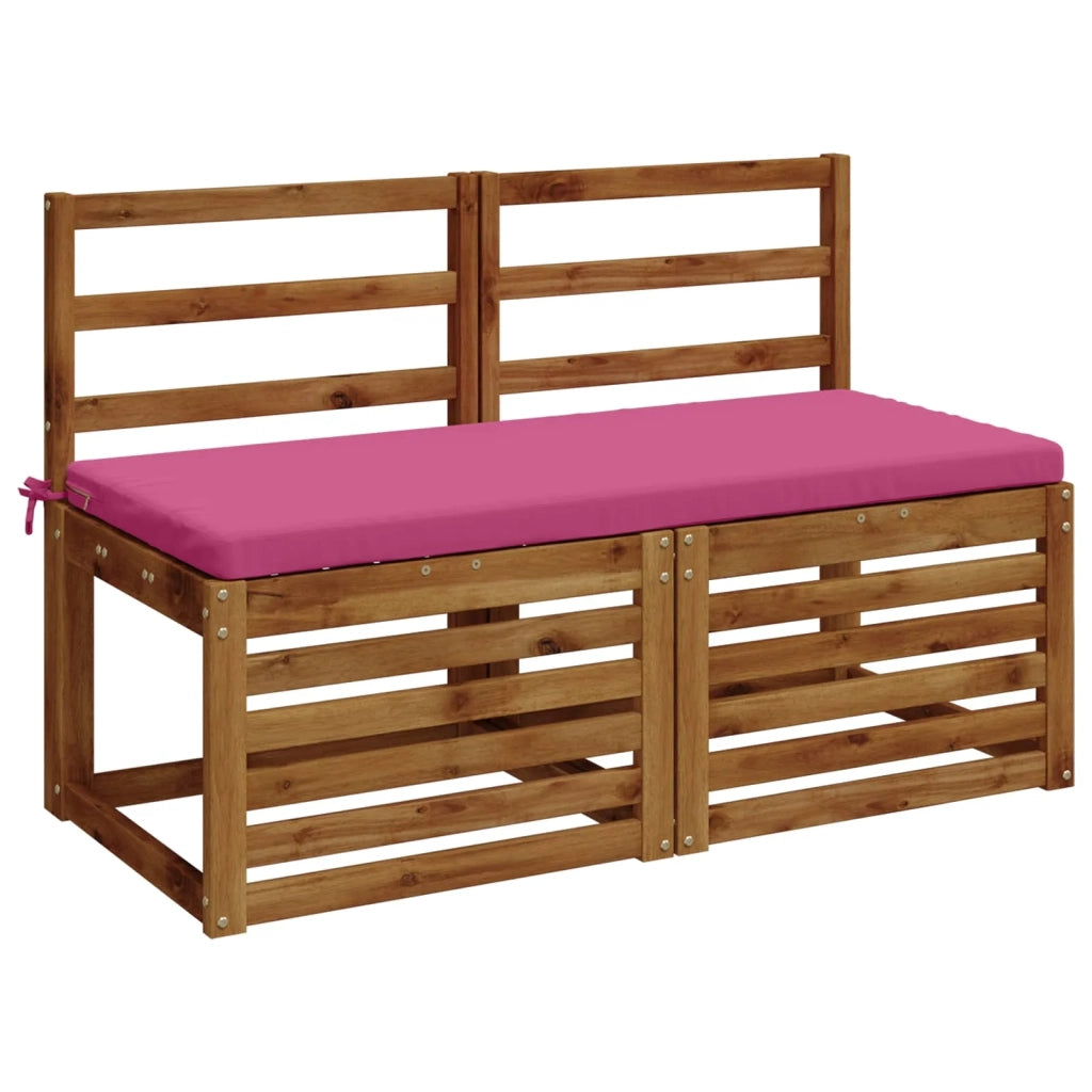Cuscini per Panchina a 2 Pezzi SOEST 2 pz 100% Poliestere Rosa 949361