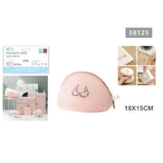 Trade Shop - Sacchetto Lavatrice Rosa Borsa Biancheria Reggiseno Lavaggi A Rete 18x15cm 58125 -