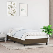 Giroletto senza Materasso-Struttura Letto Marrone Scuro 80x200 cm Tessuto 314900