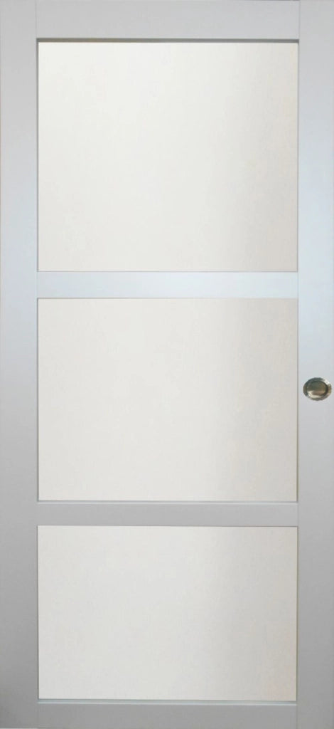 Greyria' Grigio chiaro Anta scorrevole Larghezza 93 + 2 gusci installati