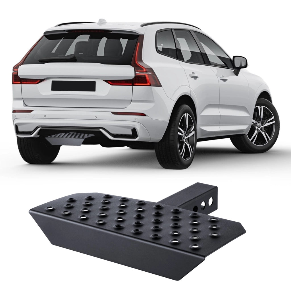 GJ0073 Gradino di Aggancio per Ricevitore 50,8 mm in Acciaio Nero Pedana di Attacco Posteriore Robusta e Protettiva per SUV e Pick-Up Capacità 158,7 k
