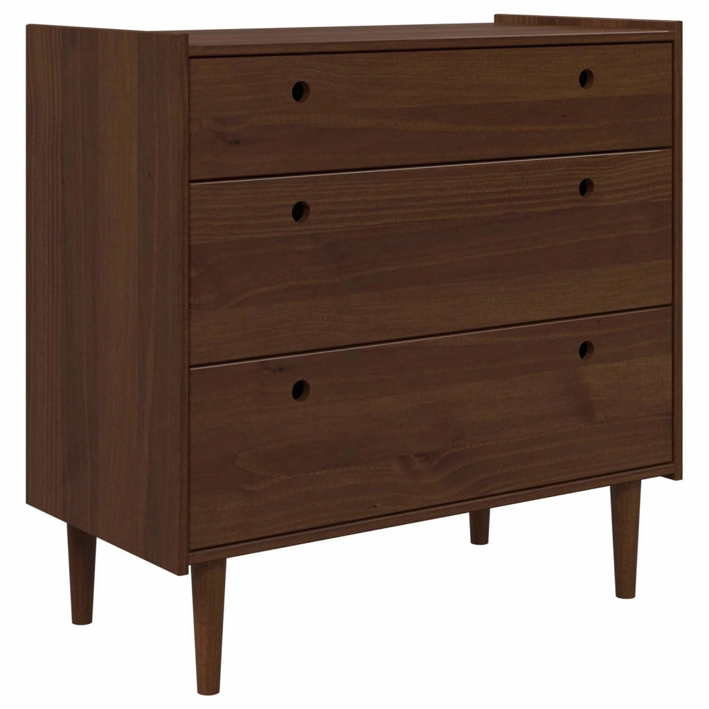 Cassettiera BILBAO Caramello scuro 90 x 45 x 89 cm 42041342
