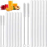 Set di Stuzzicadenti in Vetro Reticolato Riciclabile da 16 - Per Bubble Tea Smoothies Cocktails Sap