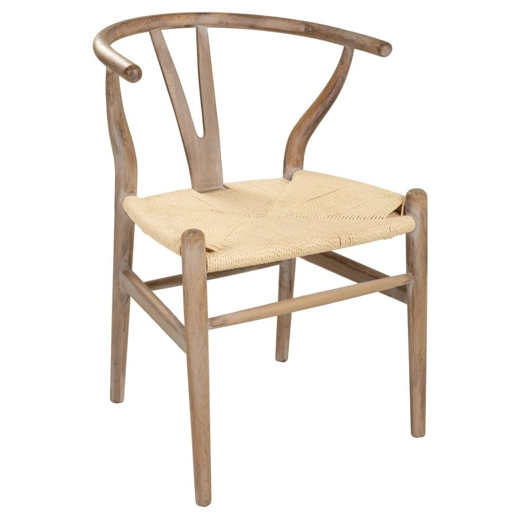 Poltrona in legno marrone 50x41x44/77h