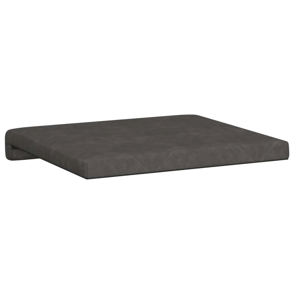 Cuscino per panchina 4 pcs Similpelle Nero Profondità 35 cm 42043121