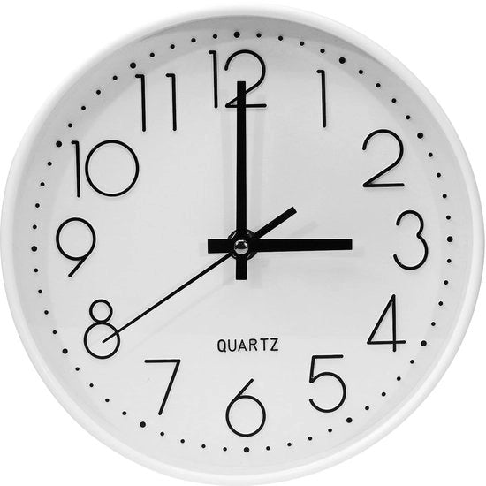 Orologio da parete 20cm, 8 pollici, moderno, silenzioso, con quadrante, senza ticchettio, orologio da parete decorativo, molto preciso e facile da leggere, adatto per ufficio, soggiorno, cucina, scuola e camera dei bambini.