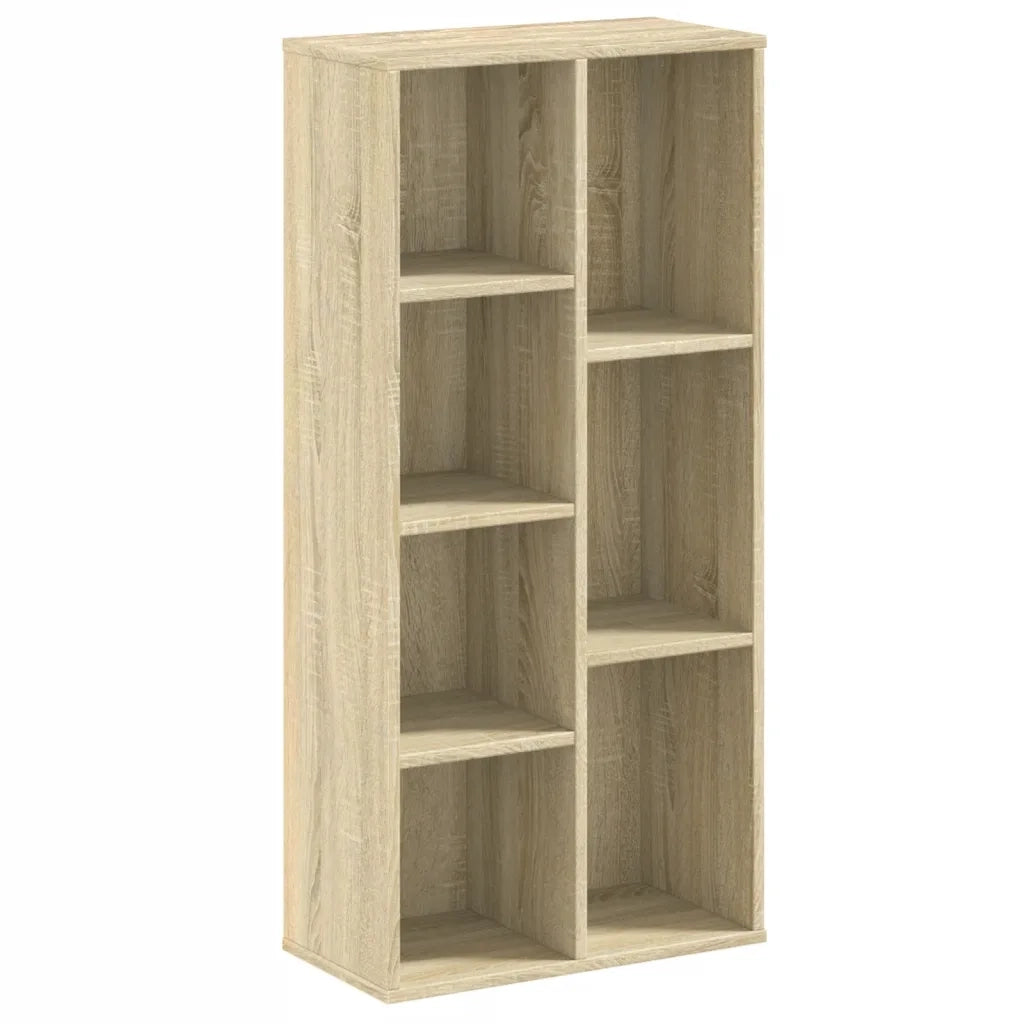 Libreria-Scaffale per Libri-Mobile di Stoccaggio Rovere Sonoma 50x25x105 cm in Legno Multistrato
