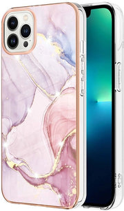 Protezione per iPhone 16 Pro Max - Materiale TPU - Resistente allo shock - Finestra marmorea - Resistente alle abrasioni - Flessibile - Adatto per iPhone 16 Pro Max