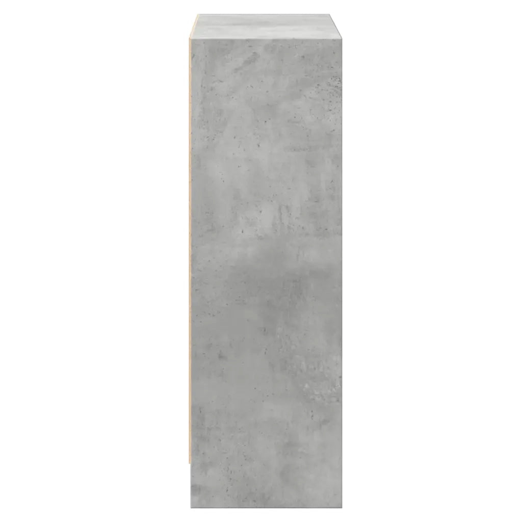 Libreria Grigio Cemento 60x24x76 cm in Legno Multistrato 800859