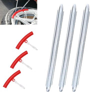 Set di 3 leve per pneumatici da 30cm con protezioni per cerchioni e leva manuale per pneumatici - per biciclette, scooter e cambio pneumatici di auto