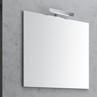 Specchio da bagno con lampada led *** misura 52x68 cm senza lampada led, confezione 1