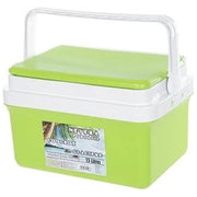 Trade Shop - Frigo Borsa Termica Frigorifero Portatile Con Coperchio Piatto Da 15 Lt Con Maniglia - Verde Chiaro