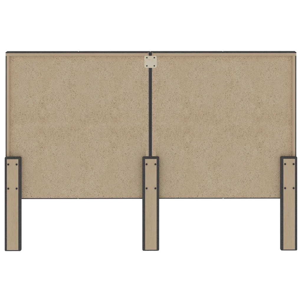 Testiera Letto Grigio Scuro in Tessuto 140x200 cm