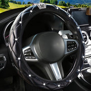 Sterne Stralente Cover – Copertura Sterzo Universale – Accessori Decorazione Interno Auto Stile (Nero Corona)