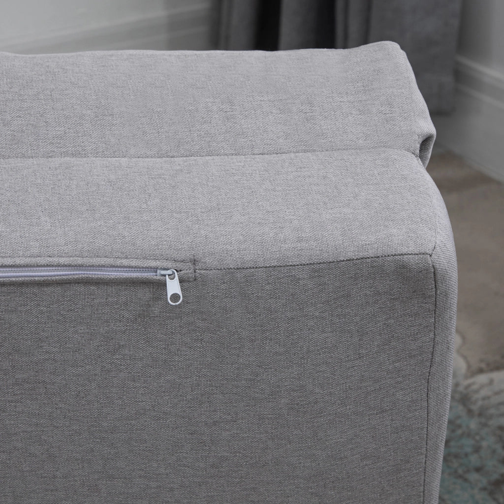Poltrona Letto Convertibile in Chaise Longue e Divano ¨C zephmum ¨C Grigio Chiaro
