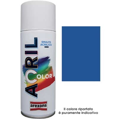 SMALTO SPRAY ACRIL COLOR AREXONS - BLU GENZIANA RAL 5010 ML 400- 6 pezzi