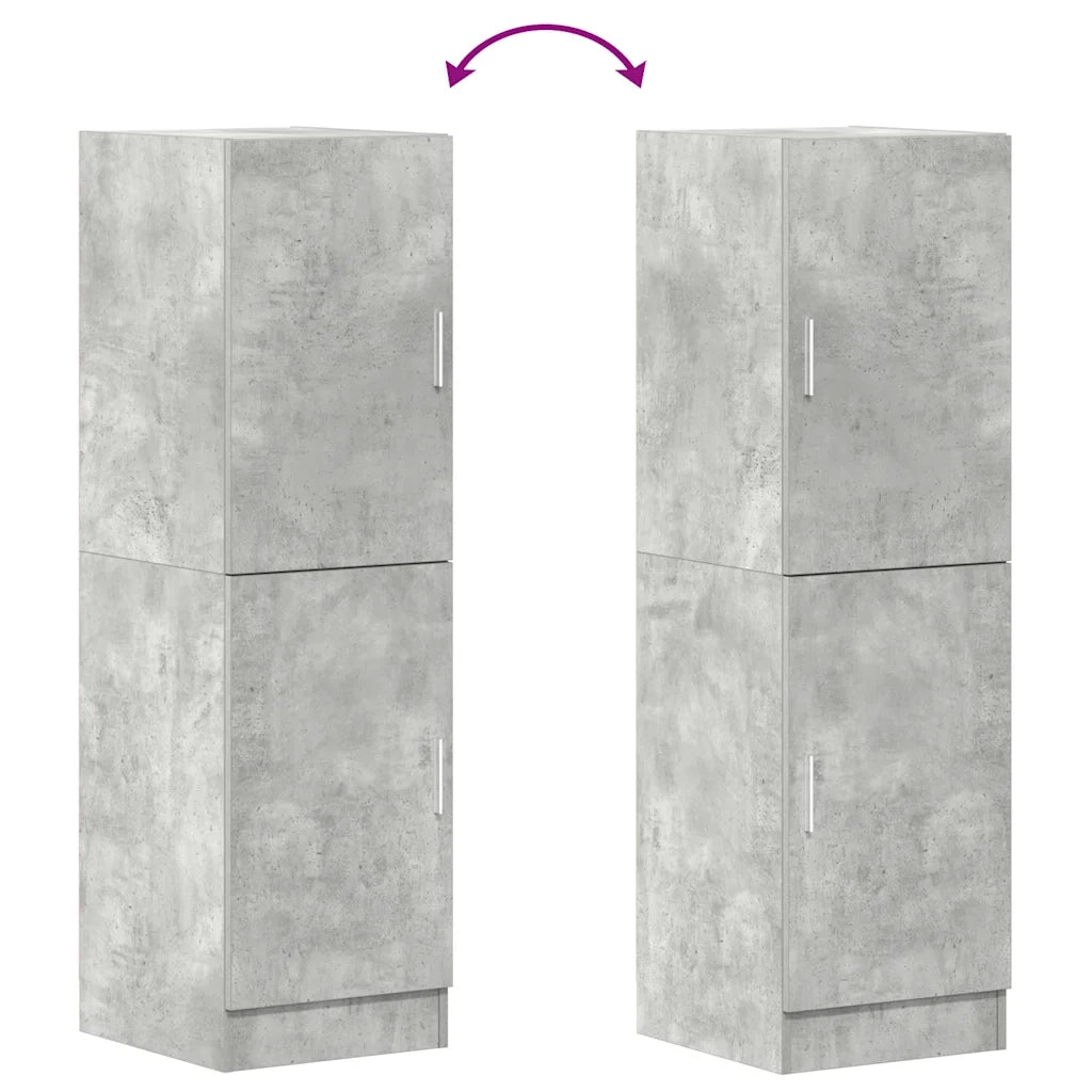 Mobile da Cucina Grigio Cemento 38x41,5x131,5 cm Legno