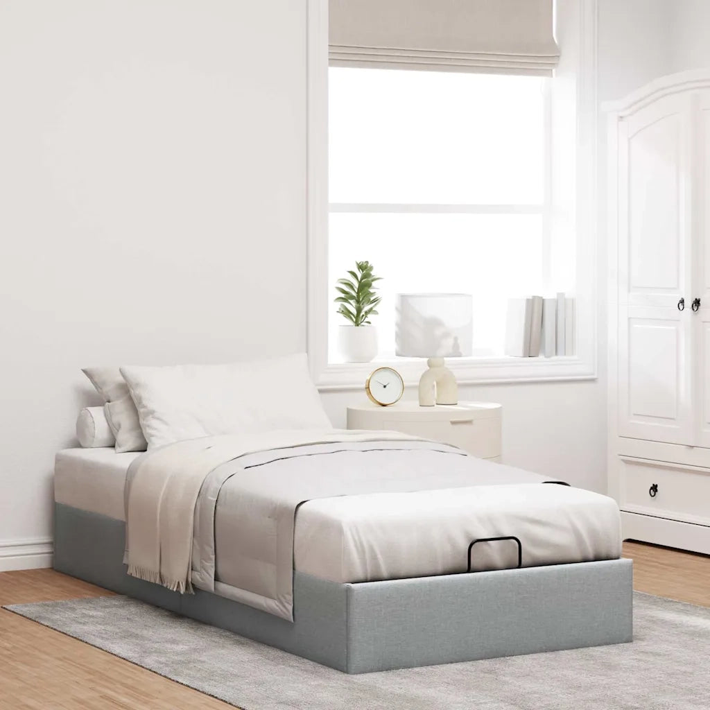 Struttura Letto Pouf senza Materasso 90x190 cm in Tessuto