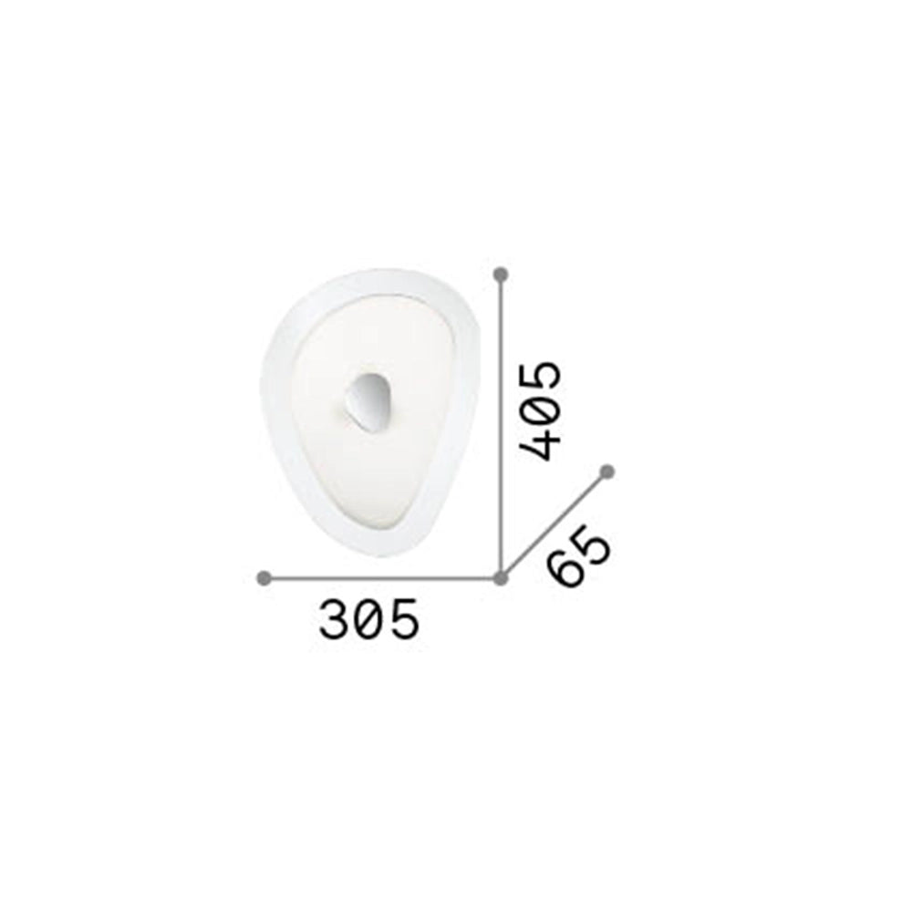 Plafoniera Moderna Geko Metallo Bianco 3 Luci E27