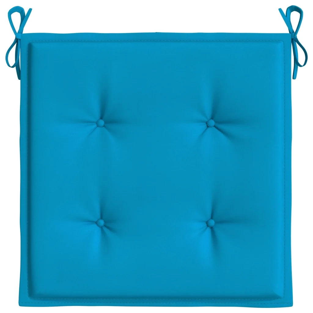 Cuscini per Sedia 6 pz Blu 50x50x4 cm in Tessuto Oxford 314047